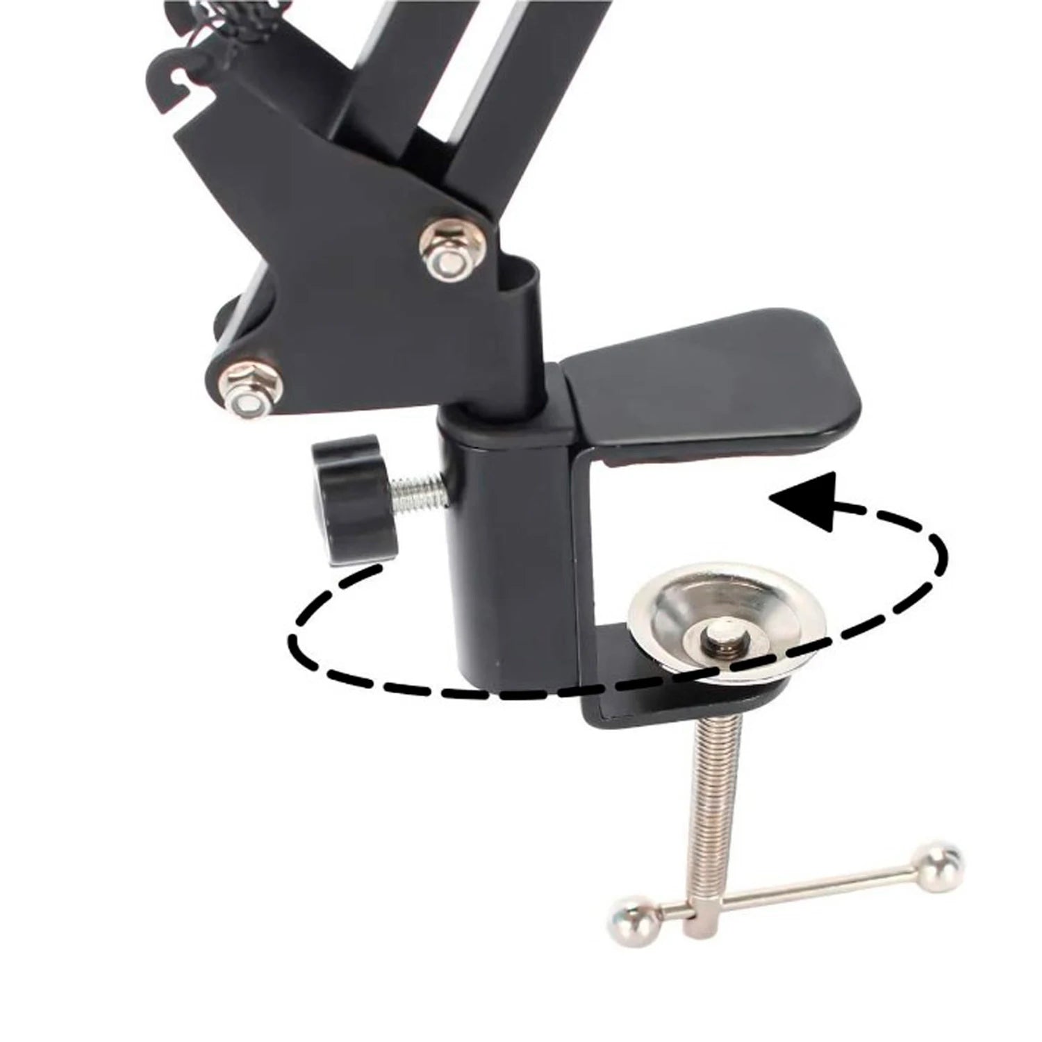 Articulated Arm For Professional Adjustable Table Microphone Compatible with HyperX Quadcast for Podcast and Recording