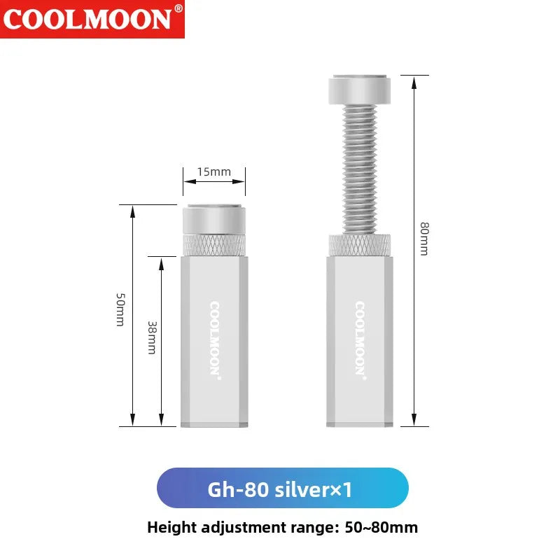 Aluminum Magnetic Adjustable GPU Stand Holder Vertical Graphics Card Support Bracket Extendable Scissor Jack for PC Case Black