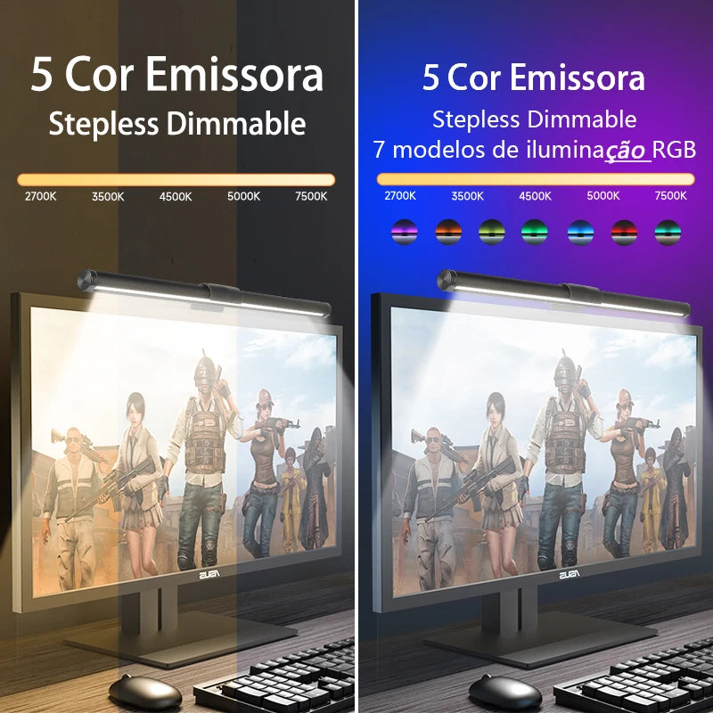 Led Monitor Light Bar Stepless Dimmable Desk lamp Computer Screen Hanging Light Led Table Lamp Indoor Lighting for Laptop Office