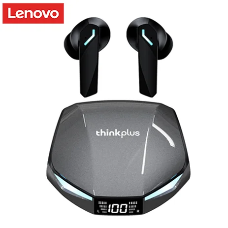 Choice Lenovo XT53 Upgrade Bluetooth 5.4 Earphone Low Latency Wireless Gaming Earbuds LED Display Waterproof Headphones with Mic