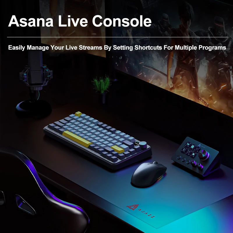 Ajazz AKP03E Desktop Helper Desk Console Panel Controller Programmable Macro Custom Button Mini Keyboard For Multiple Scenario