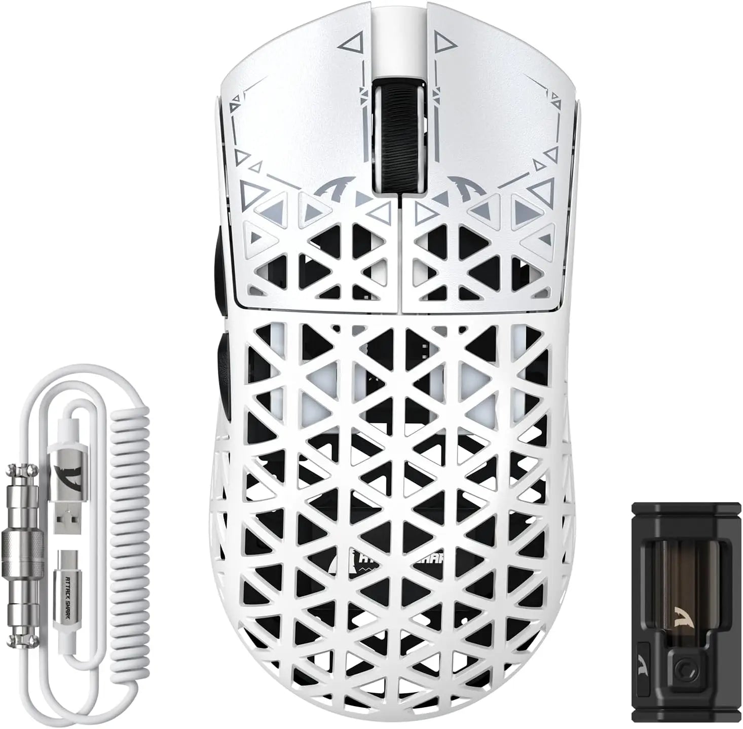 ATTACK SHARK R5 Ultra 39g Carbon Fiber 8000Hz Wireless Gaming Mouse, 42000DPI