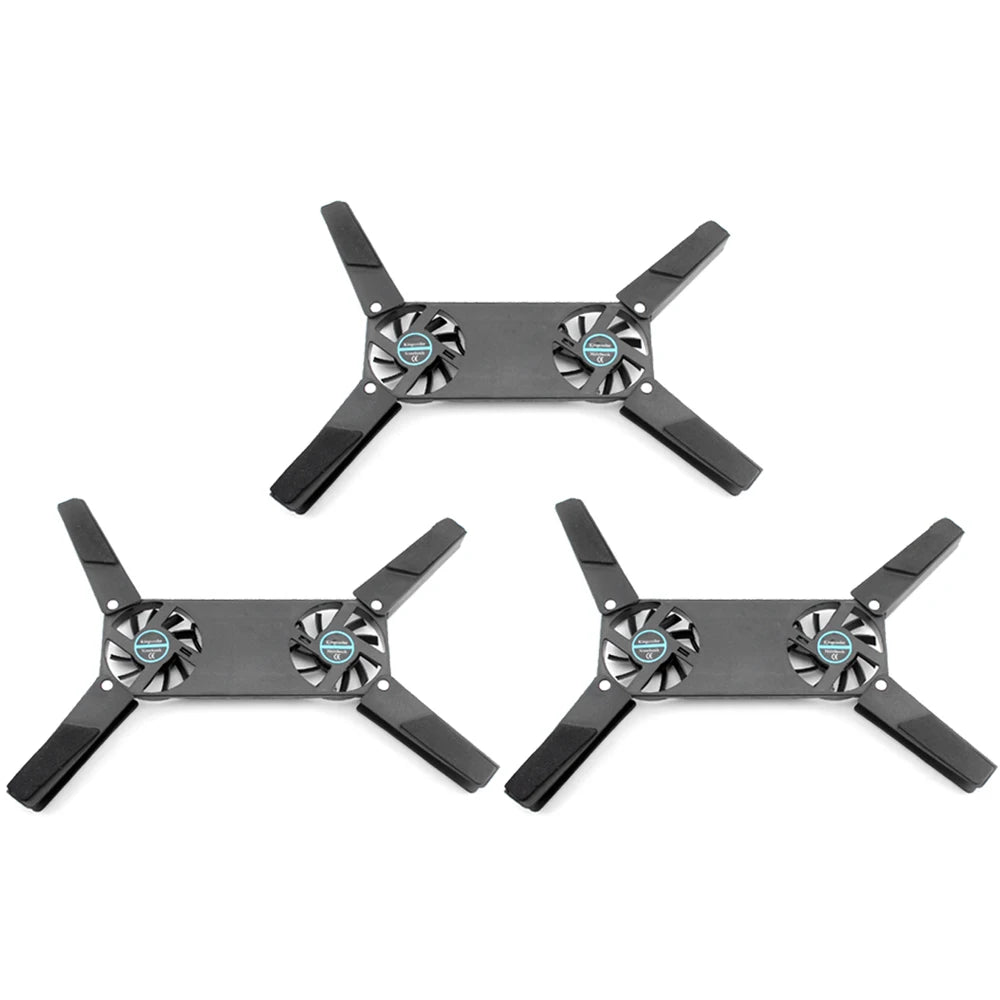 Foldable Cooling Pad Laptop Cooler with Double Fans Laptop Stand USB Powered for 7-15 inch Notebook PC LCD Display Cooler Holder