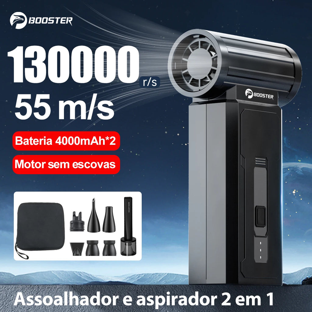 BOOSTER W01 Mini Turbo Fan Jet Fan Powerful Air Blower 100,000 RPM Powerful Blower with High Speed Duct Fan Turbo Blower