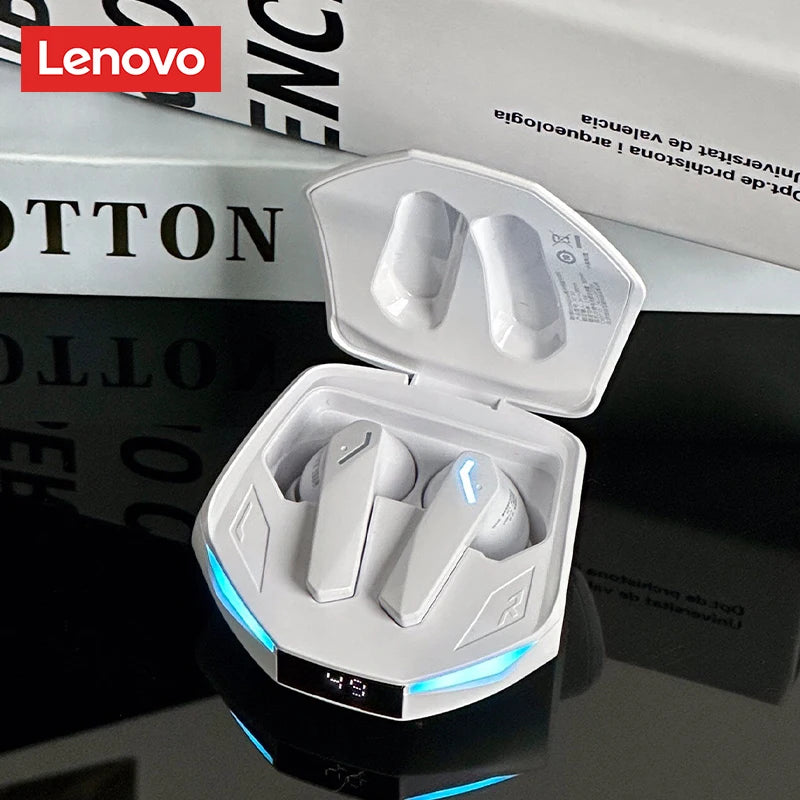 Choice Lenovo XT53 Upgrade Bluetooth 5.4 Earphone Low Latency Wireless Gaming Earbuds LED Display Waterproof Headphones with Mic