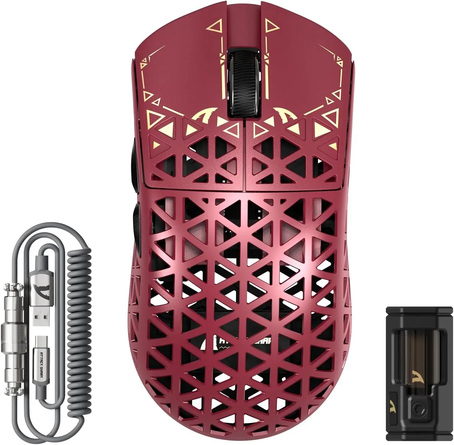 ATTACK SHARK R5 Ultra 39g Carbon Fiber 8000Hz Wireless Gaming Mouse, 42000DPI