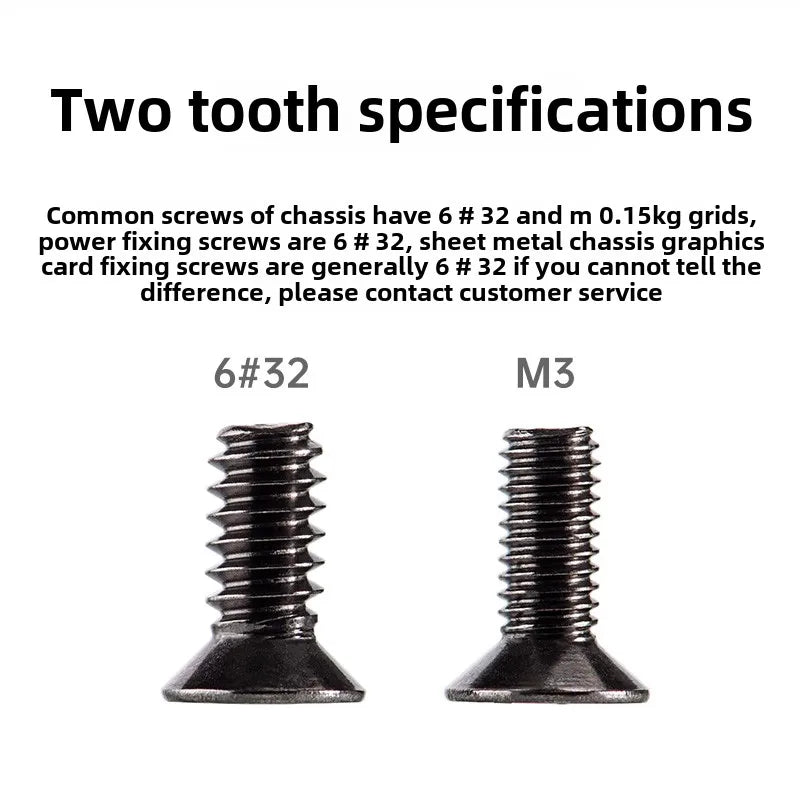 5pcs M3 6#32 6MM 8MM Screw Computer PC Case Beautification