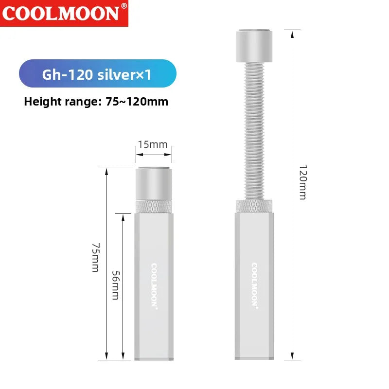 Aluminum Magnetic Adjustable GPU Stand Holder Vertical Graphics Card Support Bracket Extendable Scissor Jack for PC Case Black