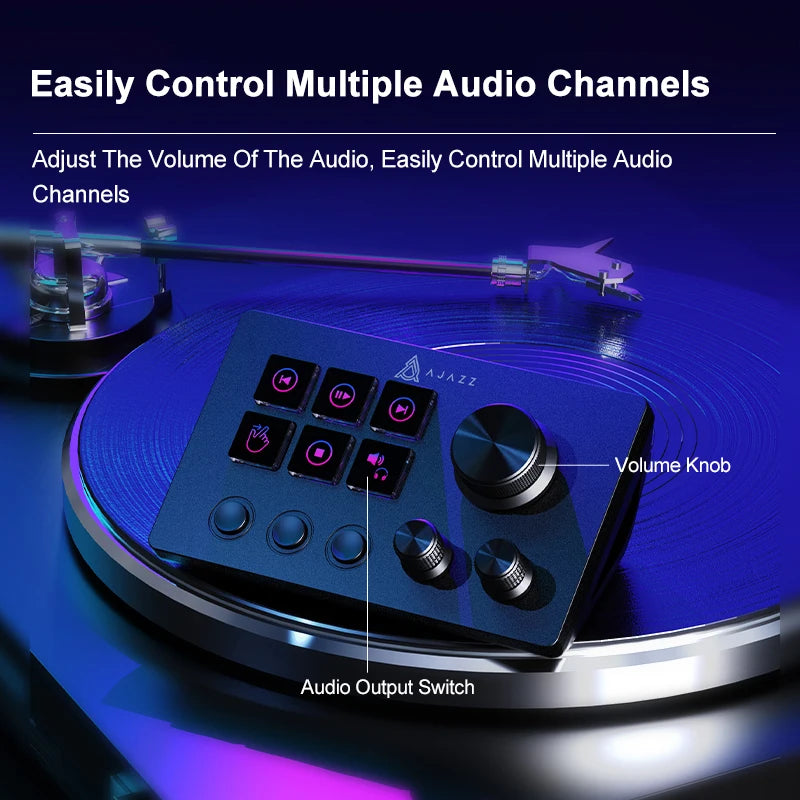 Ajazz AKP03E Desktop Helper Desk Console Panel Controller Programmable Macro Custom Button Mini Keyboard For Multiple Scenario