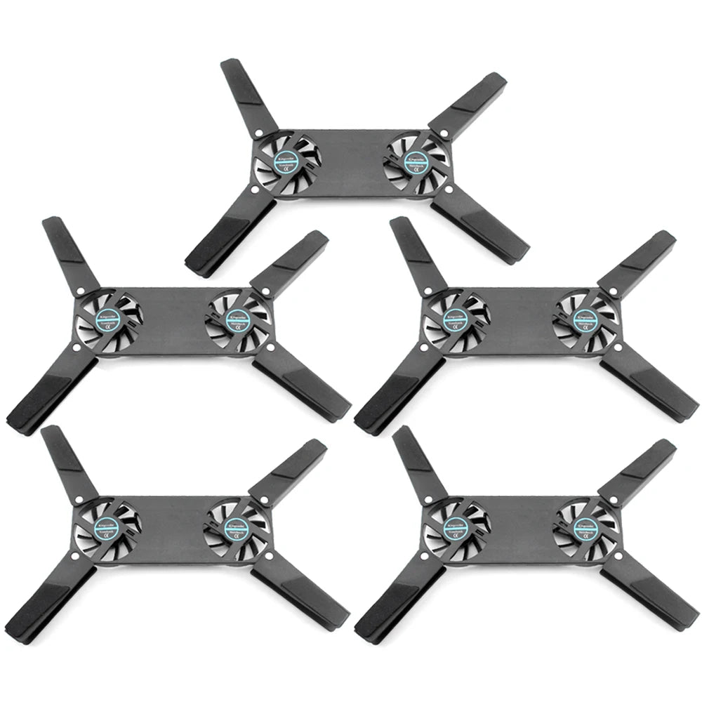 Foldable Cooling Pad Laptop Cooler with Double Fans Laptop Stand USB Powered for 7-15 inch Notebook PC LCD Display Cooler Holder